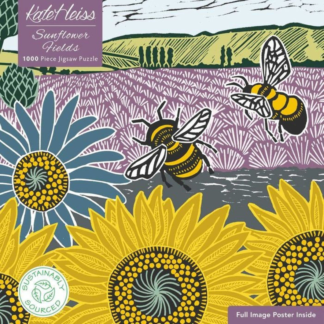 Sunflower Fields Jigsaw Puzzle | Kate Heiss