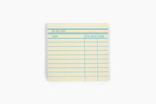 Load image into Gallery viewer, Library Card Post-It ® Sticky Notes - Yellow | Marigold Press