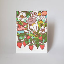 Load image into Gallery viewer, Little Green - Congratulations New Mom Strawberry Picking Greeting Card