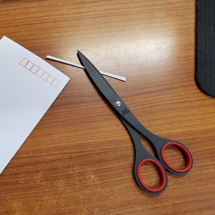 S-165F Medium Black Office Scissors | Allex Scissors