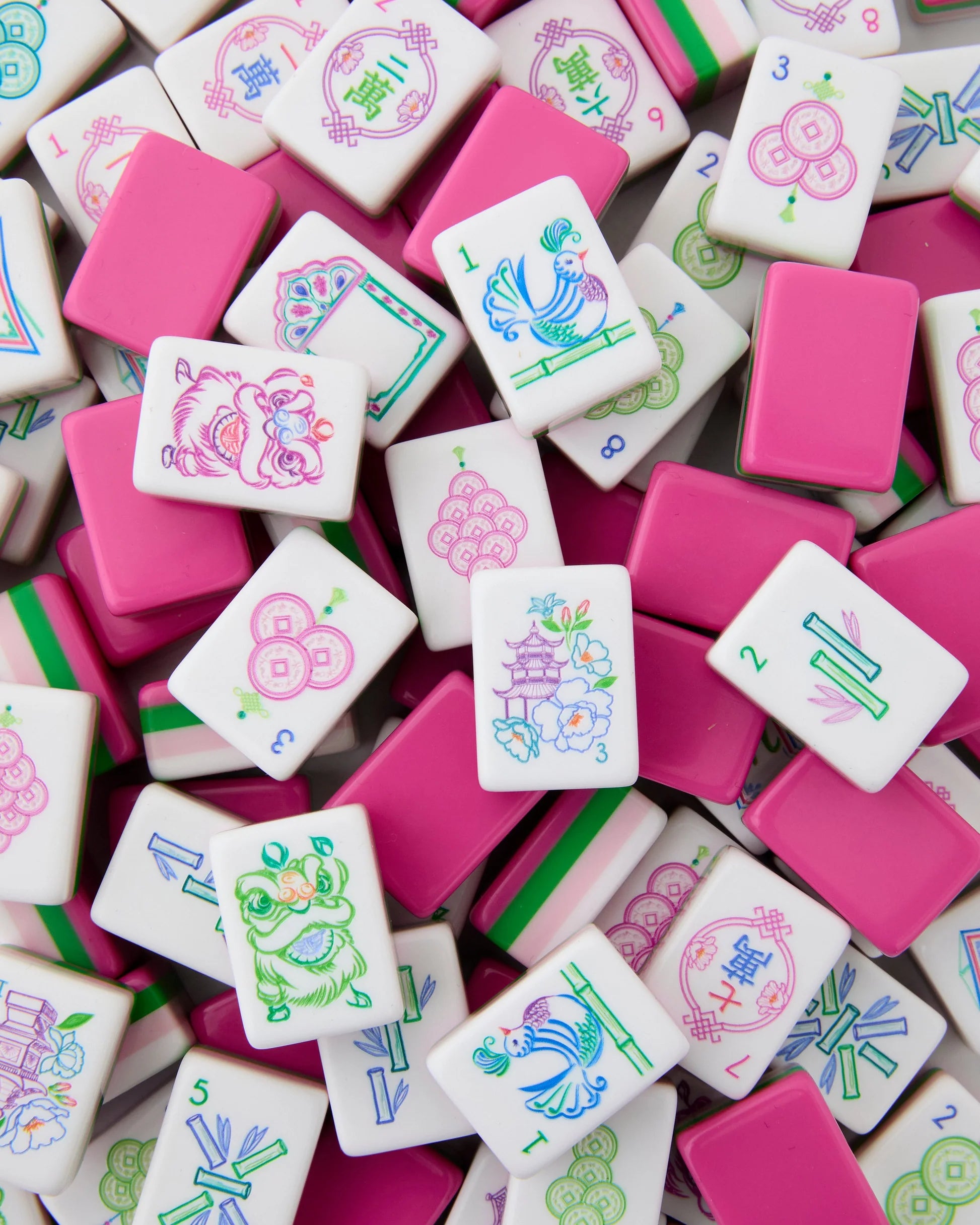 marjan pejolski マラヤンペジョスキ 刺繍タンクトップ ピンク Oh My Mahjong | Amara Mahjong Tiles – Isadora Popper