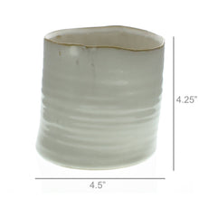 Load image into Gallery viewer, Bower Ceramic Vase (Medium Wide) | HomArt