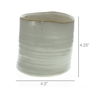 Bower Ceramic Vase (Medium Wide) | HomArt