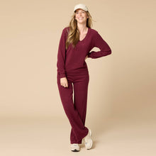 Load image into Gallery viewer, Softies | Vintage Velvet V-Neck with Wide Leg Pant