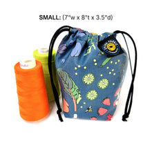 Load image into Gallery viewer, Splash Fabric | Small Cinch Bags