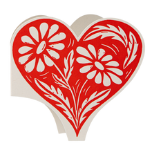 Load image into Gallery viewer, Botanical Heart Cut-Out Greeting Card | Archivist Gallery