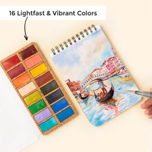 Load image into Gallery viewer, Spring Pans Set  (16 Watercolors) | Viviva Colors