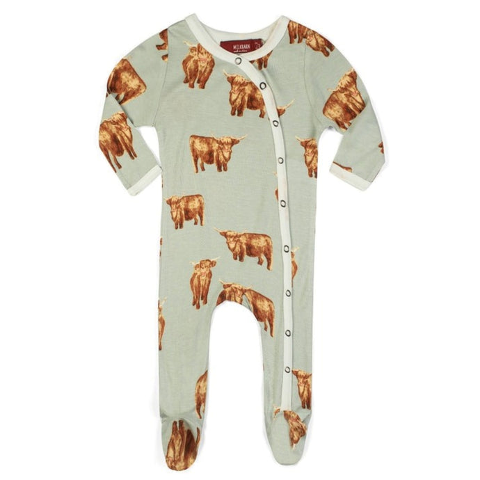 Snap Footed Romper | Milkbarn Kids