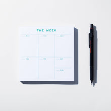 Load image into Gallery viewer, Small Weekly Desk Planner Notepad | Case Study