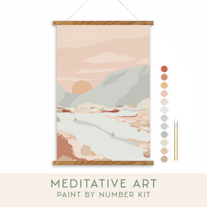 Walk in Nature Meditative Art Paint by Number Kit | Breathe People