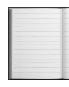 Evelina Blue & Green Stripes Linen Notebook | Ohh Deer