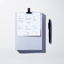 Load image into Gallery viewer, Small Weekly Desk Planner Notepad | Case Study
