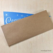 Load image into Gallery viewer, Congratulations Triangular Pennant Card | Inkello Letterpress