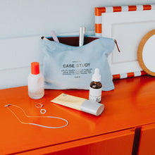 Load image into Gallery viewer, Washed Cotton Zipper Pouch Robin's Egg | Case Study