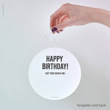Load image into Gallery viewer, Disco Ball Hangable Birthday Card | Inkello Letterpress