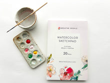 Load image into Gallery viewer, Watercolor Sketch Pad For Creatives | Breathe People