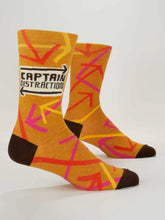Load image into Gallery viewer, Men&#39;s Crew Socks | Blue Q