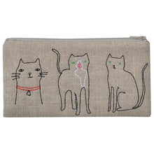 Load image into Gallery viewer, Embroidered Linen Pouch | K Studio