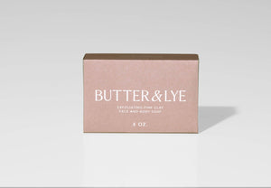 Exfoliating Pink Clay Face and Body Soap | Butter & Lye