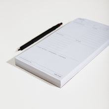 Load image into Gallery viewer, Daily Task Notepad Planner in White/Grey | Case Study