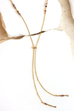 Load image into Gallery viewer, Chocolate Zircon Lariat Necklace | Mickey Lynn