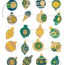 Load image into Gallery viewer, Christmas Ornaments Sewn Garland | East End Press