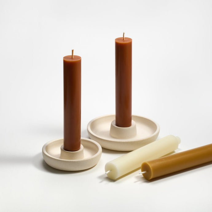 Column Taper Candles, Set of 2 | Greentree Home