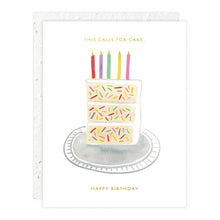 Load image into Gallery viewer, Birthday Slice Birthday Card | Seedlings