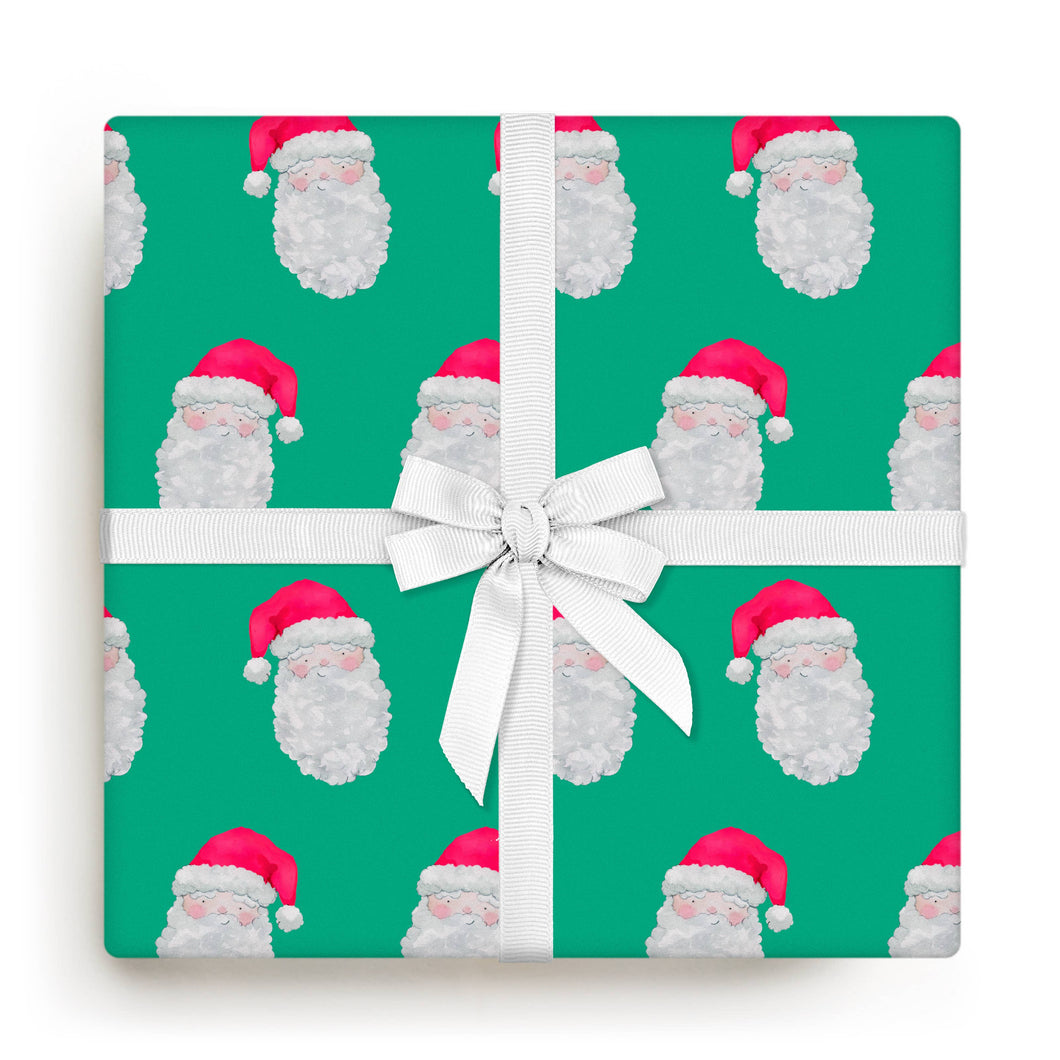 Vintage Santa Roll of Gift Wrap | E. Frances Paper