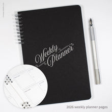 Load image into Gallery viewer, Script Design Weekly Planner | Inkello Letterpress