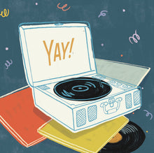 Load image into Gallery viewer, Up With Paper - Record Player Pop-up Birthday Card