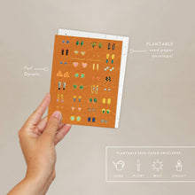Load image into Gallery viewer, Earrings Love + Friendship Card | Seedlings