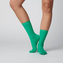 Load image into Gallery viewer, Everyday Solid Crew Socks — Kelly Green | Hooray Sock Co.
