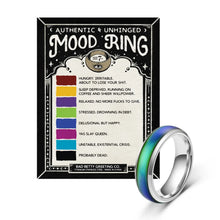 Load image into Gallery viewer, Authentic &amp; Unhinged Color Changing Mood Ring | Bad Betty Greeting Co.