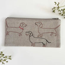 Load image into Gallery viewer, Embroidered Linen Pouch | K Studio