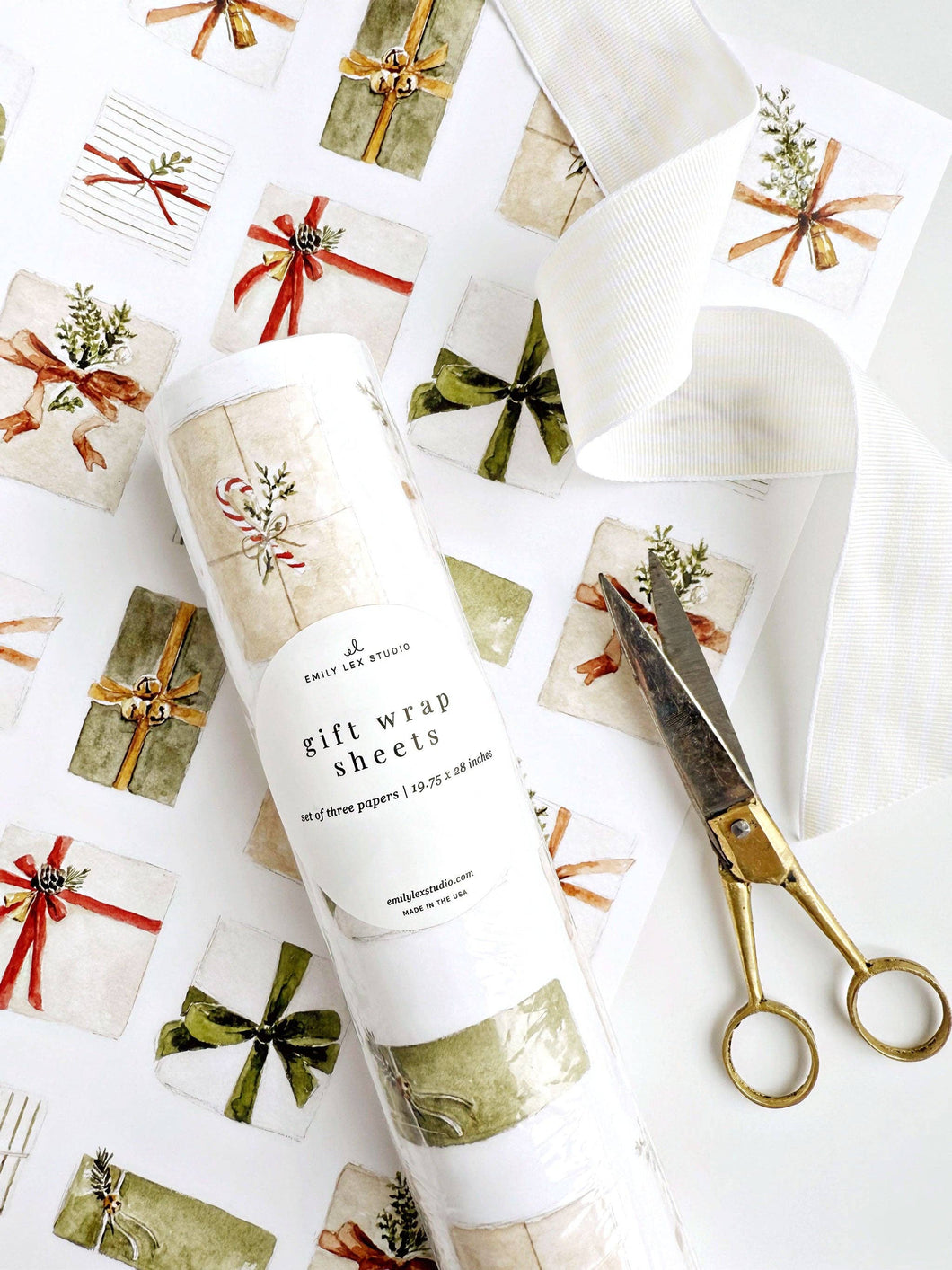 Christmas Gifts Wrapping Paper | Emily Lex Studio