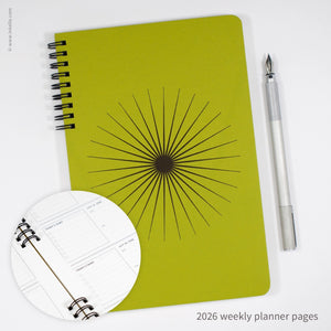 Big Burst Weekly Planner | Inkello Letterpress
