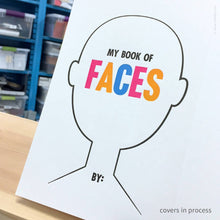 Load image into Gallery viewer, My Book of Faces Four-Panel Sketchbook | Inkello Letterpress