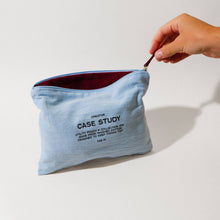 Load image into Gallery viewer, Washed Cotton Zipper Pouch Robin's Egg | Case Study