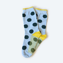 Load image into Gallery viewer, Panhandle Classic Dot Crew Socks — Mist | Hooray Sock Co.