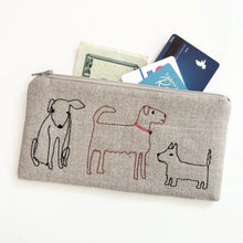 Load image into Gallery viewer, Embroidered Linen Pouch | K Studio