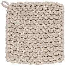 Load image into Gallery viewer, Dove Gray Knit Potholder | Danica Heirloom