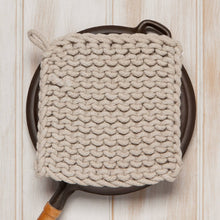 Load image into Gallery viewer, Dove Gray Knit Potholder | Danica Heirloom
