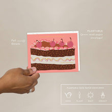Load image into Gallery viewer, Slice of Cake Birthday Card | Seedlings
