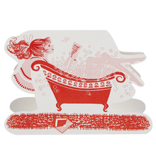 Load image into Gallery viewer, Lady in the Bath Cut-Out Greeting Card | Archivist Gallery