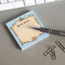 Load image into Gallery viewer, Bad Betty Greeting Co. - Listen Bitch... - Funny Sarcastic Sticky Note Pad