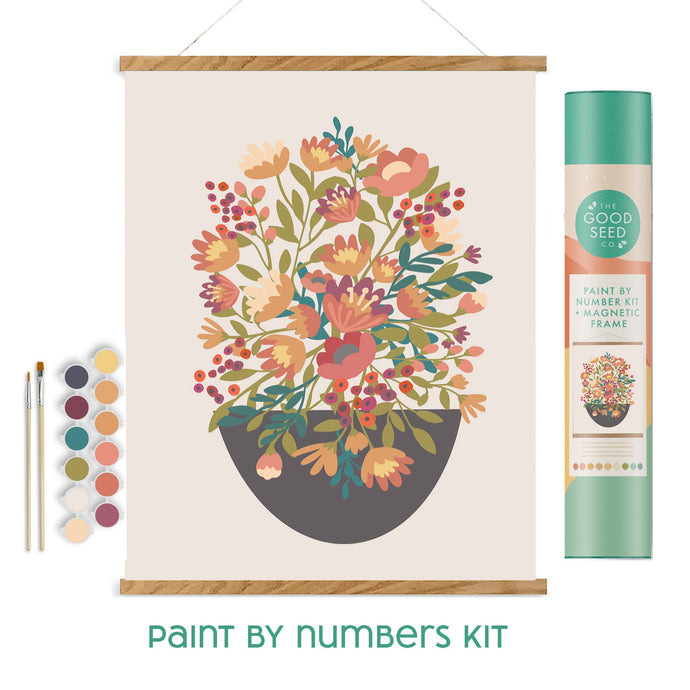 The Good Seed | Minimalist Paint-by-Number Kit - Flowers | Breathe People