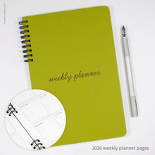 Load image into Gallery viewer, Cursive Design Weekly Planner | Inkello Letterpress