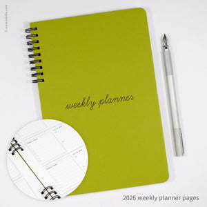 Cursive Design Weekly Planner | Inkello Letterpress