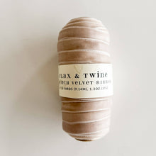 Load image into Gallery viewer, Velvet Ribbon 3/8" 10 Yards | Flax &amp; Twine